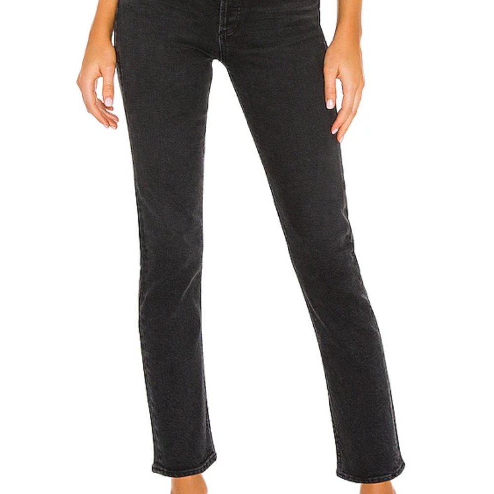 AGOLDE-Riley High Rise Straight Crop Jeans in Panoramic